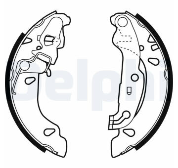 Sada brzdových čelistí DELPHI LS1926