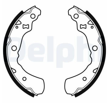 Sada brzdových čelistí DELPHI LS1936