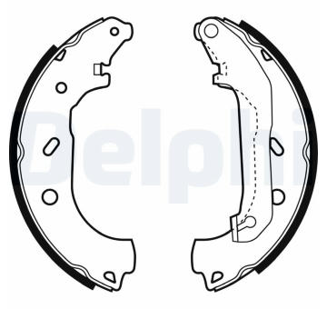 Sada brzdových čelistí DELPHI LS1940