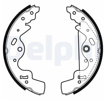 Sada brzdových čelistí DELPHI LS1941