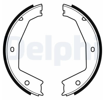 Sada brzdových čelistí, parkovací brzda DELPHI LS1954