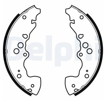 Sada brzdových čelistí DELPHI LS1955