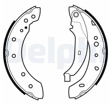 Sada brzdových čelistí DELPHI LS1972