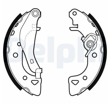 Sada brzdových čelistí DELPHI LS1976