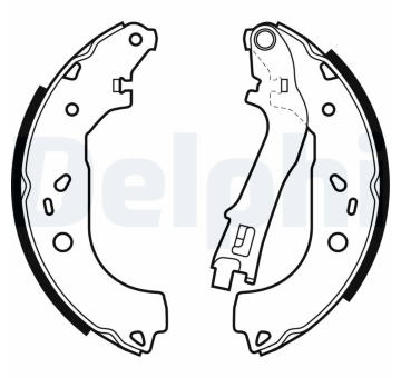 Sada brzdových čelistí DELPHI LS1979