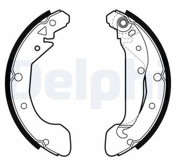 Sada brzdových čelistí DELPHI LS2004