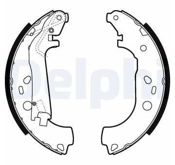 Sada brzdových čelistí DELPHI LS2014