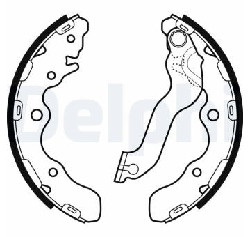 Sada brzdových čelistí DELPHI LS2072