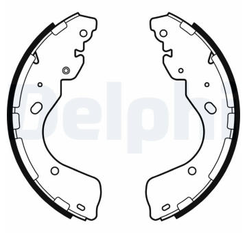 Sada brzdových čelistí DELPHI LS2080