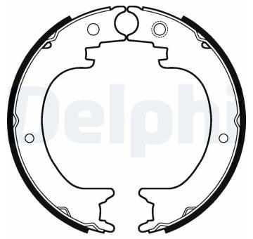 Brzdová čelist, parkovací brzda DELPHI LS2121