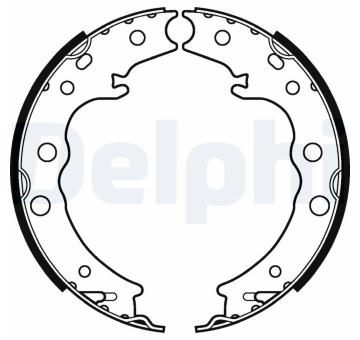 Sada brzdových čelistí, parkovací brzda DELPHI LS2125