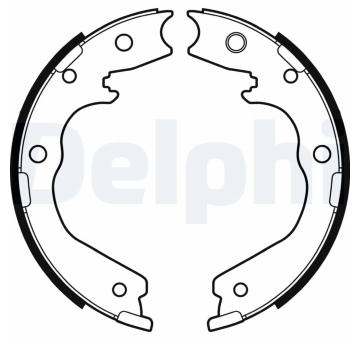 Sada brzdových čelistí, parkovací brzda DELPHI LS2137