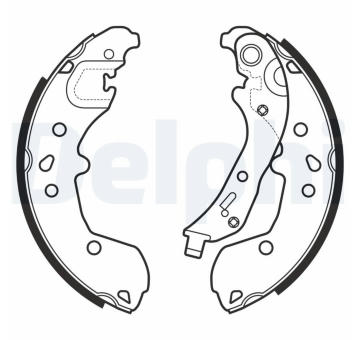Sada brzdových čelistí DELPHI LS2148