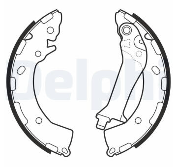 Sada brzdových čelistí DELPHI LS2150