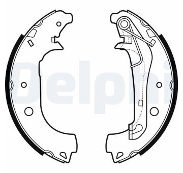 Sada brzdových čelistí DELPHI LS2157