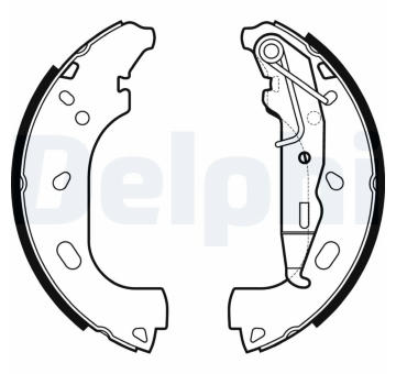 Sada brzdových čelistí DELPHI LS2167