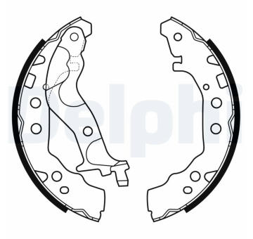Sada brzdových čelistí DELPHI LS2175