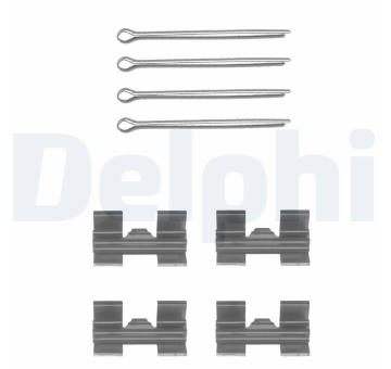 Sada příslušenství, obložení kotoučové brzdy DELPHI LX0032