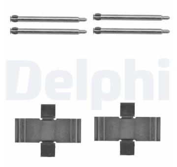Sada příslušenství, obložení kotoučové brzdy DELPHI LX0066