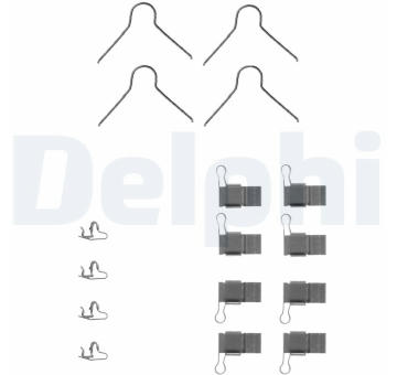 Sada prislusenstvi, oblozeni kotoucove brzdy DELPHI LX0131