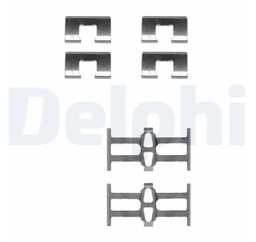 Sada příslušenství, obložení kotoučové brzdy DELPHI LX0208