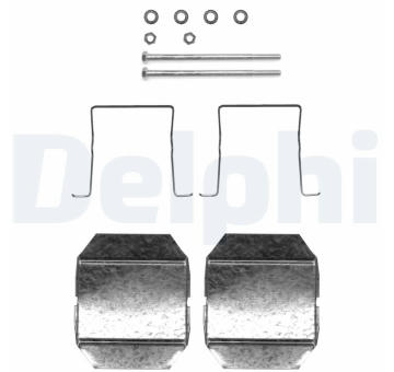 Sada příslušenství, obložení kotoučové brzdy DELPHI LX0338
