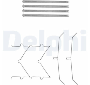 Sada prislusenstvi, oblozeni kotoucove brzdy DELPHI LX0627