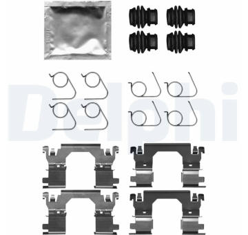 Sada prislusenstvi, oblozeni kotoucove brzdy DELPHI LX0701