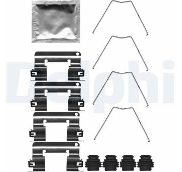 Sada příslušenství, obložení kotoučové brzdy DELPHI LX0713