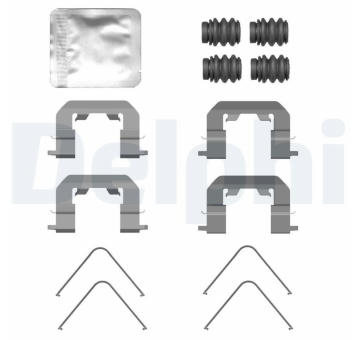 Sada prislusenstvi, oblozeni kotoucove brzdy DELPHI LX0771