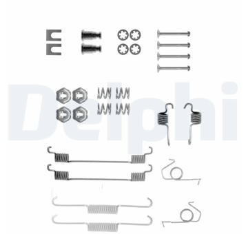Sada příslušenství, brzdové čelisti DELPHI LY1045