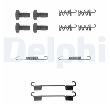 Sada příslušenství, brzdové čelisti DELPHI LY1104