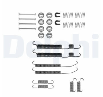 Sada příslušenství, brzdové čelisti DELPHI LY1237