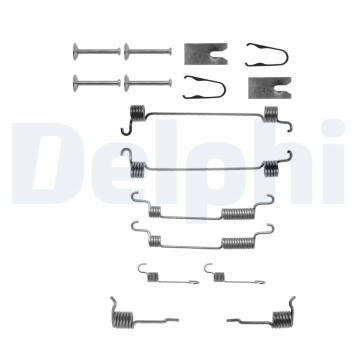 Sada příslušenství, brzdové čelisti DELPHI LY1239