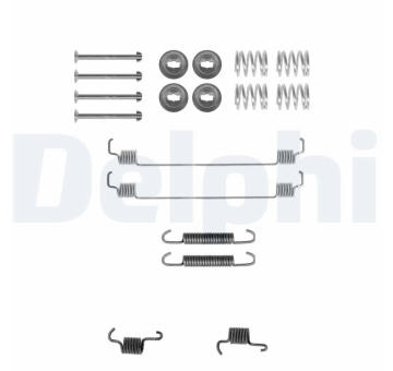 Sada příslušenství, brzdové čelisti DELPHI LY1261