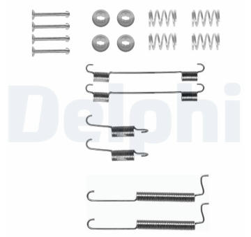 Sada příslušenství, brzdové čelisti DELPHI LY1292