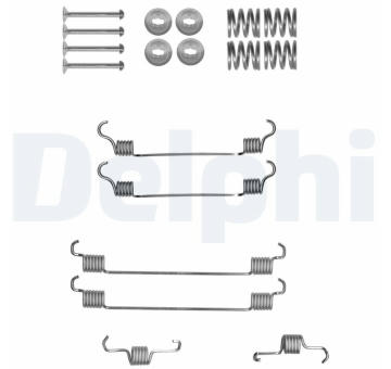 Sada příslušenství, brzdové čelisti DELPHI LY1321