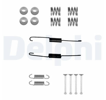 Sada příslušenství, brzdové čelisti DELPHI LY1353