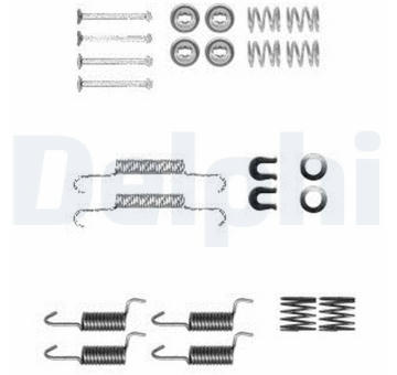 Sada příslušenství, brzdové čelisti DELPHI LY1367