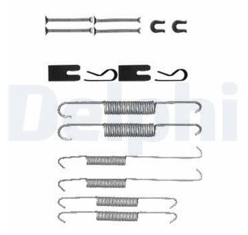 Sada příslušenství, brzdové čelisti DELPHI LY1394