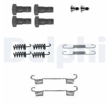 Sada příslušenství, brzdové čelisti DELPHI LY1395