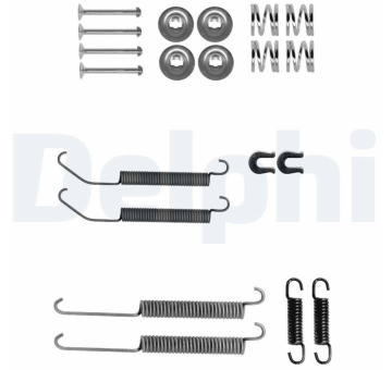 Sada příslušenství, brzdové čelisti DELPHI LY1412