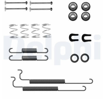 Sada příslušenství, brzdové čelisti DELPHI LY1443