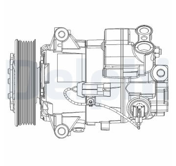 Kompresor, klimatizace DELPHI TSP0155947