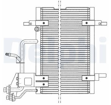 Kondenzátor, klimatizace DELPHI TSP0225011