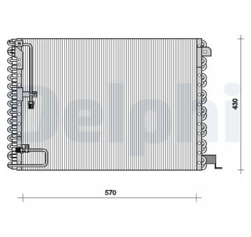 Kondenzátor, klimatizace DELPHI TSP0225076