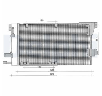 Kondenzátor, klimatizace DELPHI TSP0225196