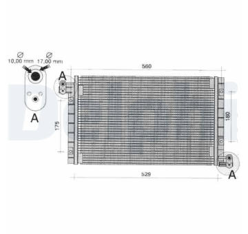 Kondenzátor, klimatizace DELPHI TSP0225262