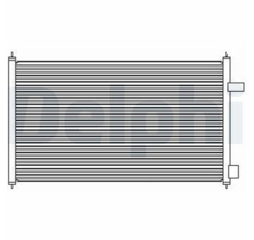 Kondenzátor, klimatizace DELPHI TSP0225492