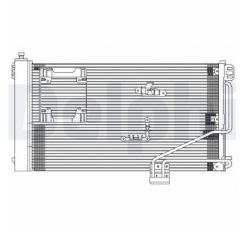 Kondenzátor, klimatizace DELPHI TSP0225610